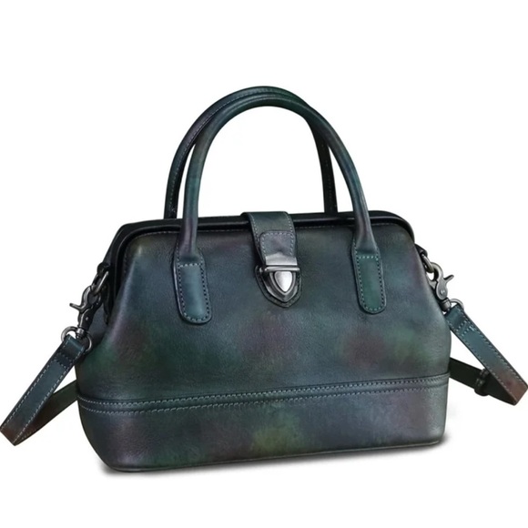 Women's Genuine Leather Purses and Handbags, Vintage Style, Handmade, Real Leath - Picture 1 of 7